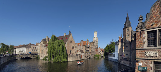 Obraz premium Brügge Belgien Panorama