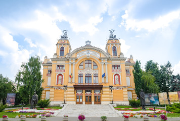 Cluj-Napoca National Theatre and Opera House in the center of the city built in 1906 in a neobaroque architectural style wich is an important monument part of the romanian herritage 