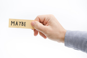 MAybe note suggesting options and uncertanty