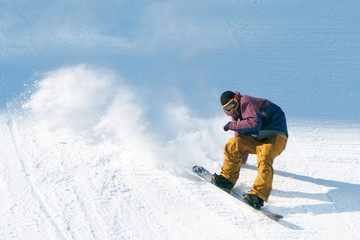 Fototapeta na wymiar Snowboarding Show in Sapporo Snowboarding