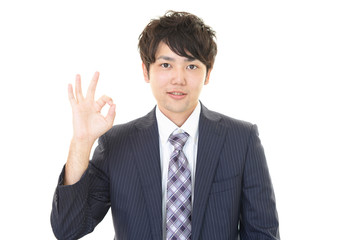 笑顔のビジネスマン