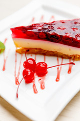 cherry cheesecake