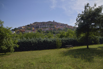 Fototapeta na wymiar Panorama Fiuggi