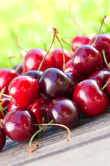 juicy ripe cherries
