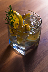 Gin  with lemon