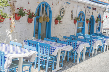 Typical Greek restaurant