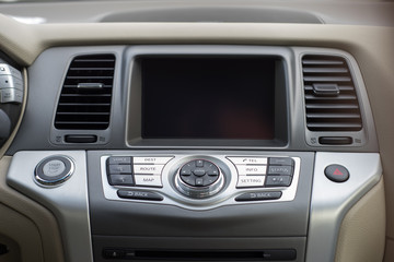 Console panel of the car