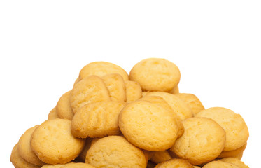 Cookies on white background
