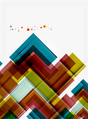 Clean colorful unusual geometric pattern design