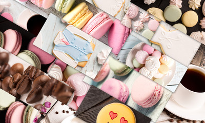 Sweet food collage