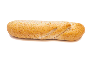bread on white background 