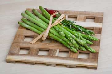 Raw asparagus