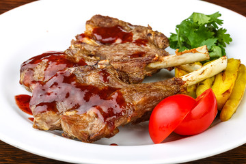 Grilled lamb chops