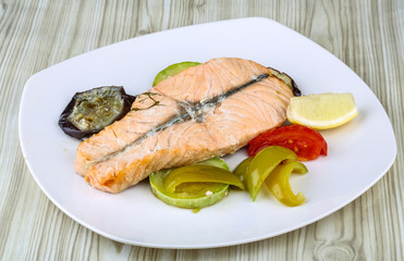 Baked salmon