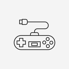 game controller line icon