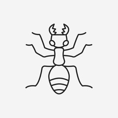 insect line icon