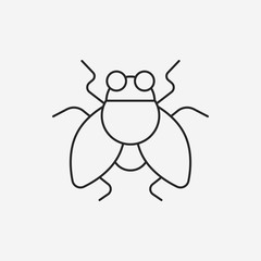 Naklejka premium insect line icon