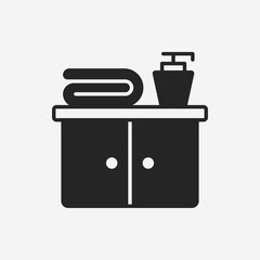 bathroom closet cabinet icon
