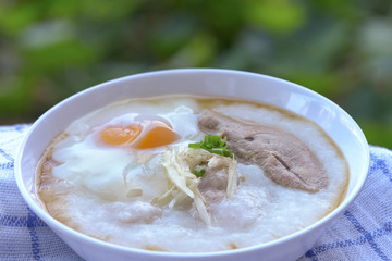 Pork porridge Egg