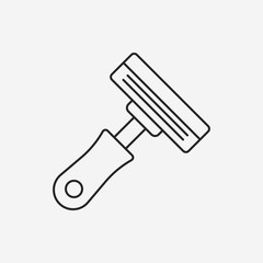 Shavers line icon