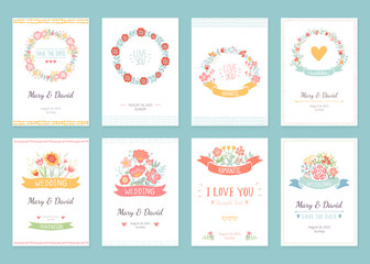 Romantic vintage cards collection