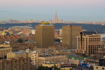 Obraz premium Krajobraz Moskwa miasto, Moskwa, Rosja