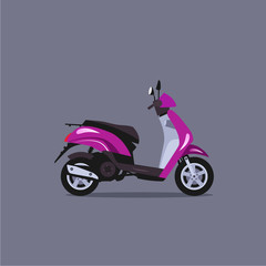 Scooter motorbike vector illustration