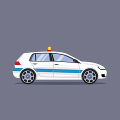 Police car vector illustration