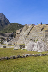 Fototapeta na wymiar Machu Picchu, Peruvian Historical Sanctuary and a World Cultural Heritage