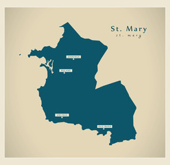 Modern Map - St. Mary AG