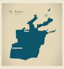 Modern Map - St. Peter AG