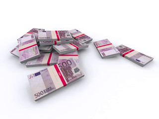500 Euro Geldscheine - Geldstapel, Geldbündel