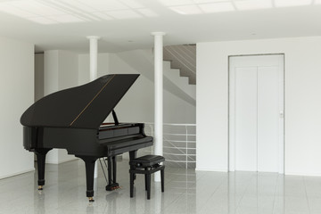 hall with grand piano