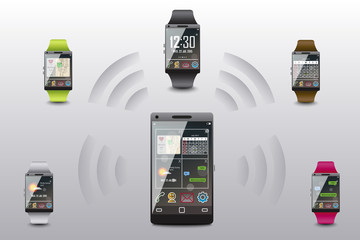 Functions of Smart Watches Connected with Smartphone