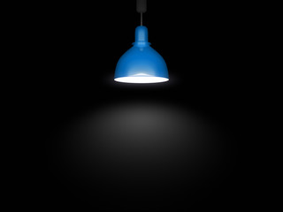 blue lamp