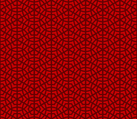 seamless chinese style round polygon gemoetry pattern bg