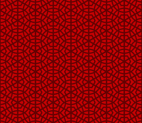 seamless chinese style round polygon gemoetry pattern bg