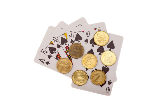 Playing Cards And Coins