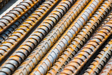 Iron in construction site