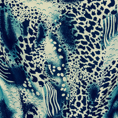 texture of print fabric striped leopard