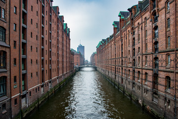 Naklejka premium Hamburg Speicherstadt