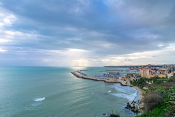 coastline in Sciacca, Sicily