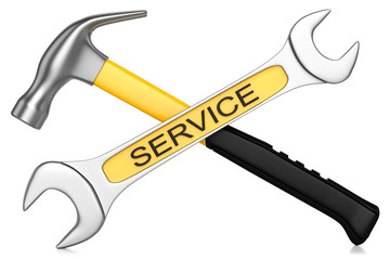 hammer and wrench