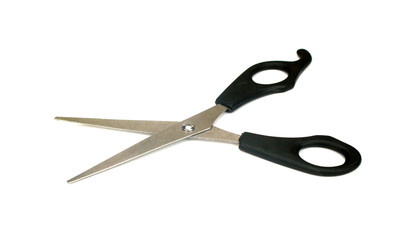 Scissors. Equipment Barber. Isolated on White Background.