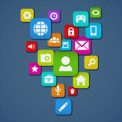 Social media background