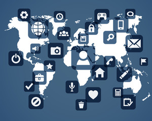 Social media background