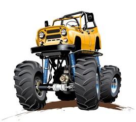Cartoon Monster Truck one-click repaint © Mechanik