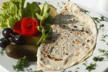 Gozleme traditional Turkish pastries