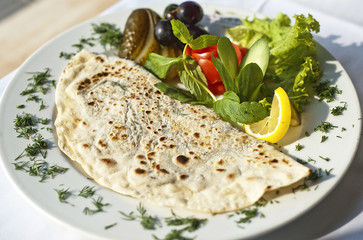 Gozleme traditional Turkish pastries