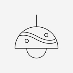 lamp line icon